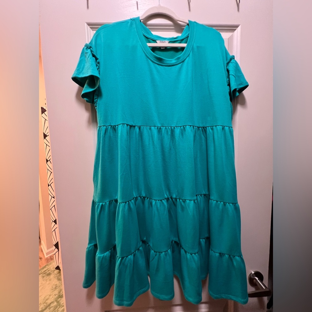 Crown & Ivy Vibrant Teal Dress